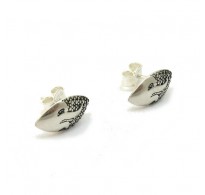 E000627 Sterling silver earrings solid 925 Empress